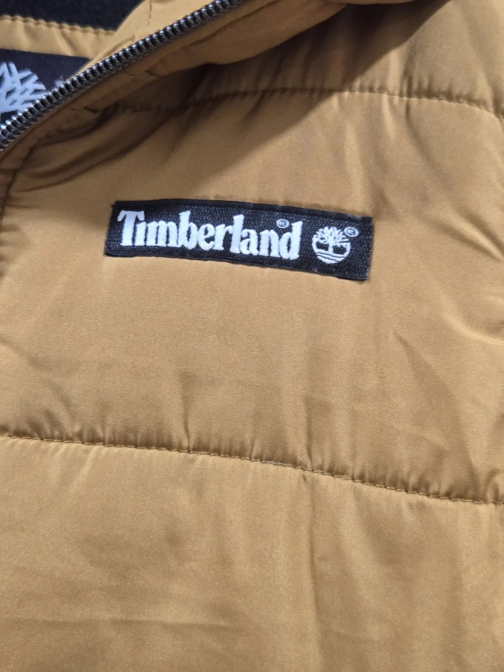 Timberland Kids Hooded Puffer Jacket - Tan